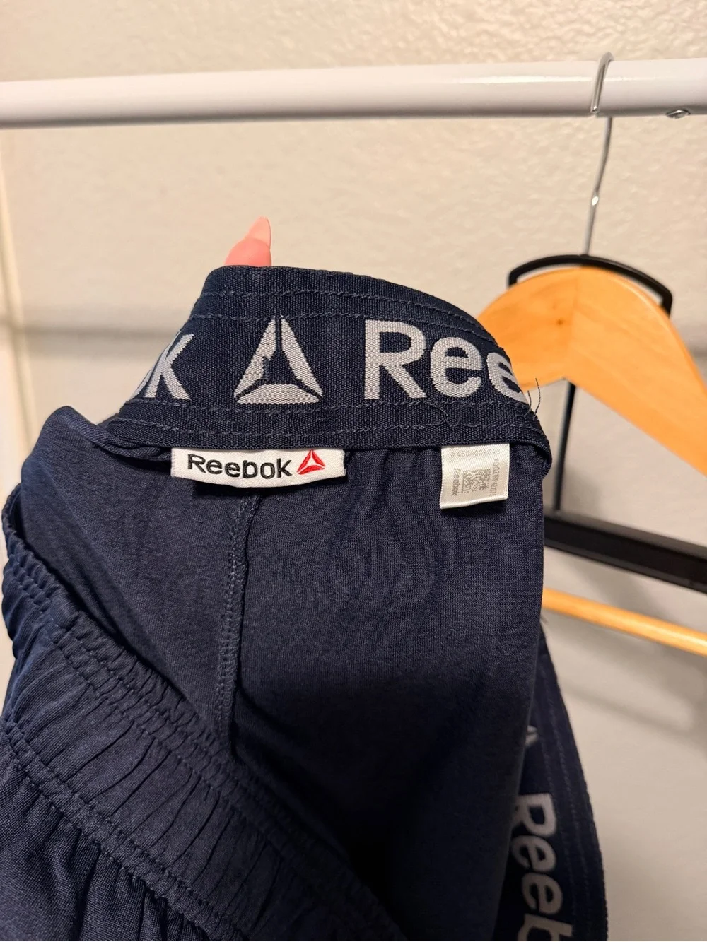 Reebok Men’s Navy Blue Athletic Shorts
